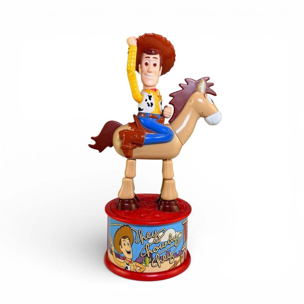 Vintage 1999 McDonald's Toy Story 2 Woody and Bullseye Candy Dispenser